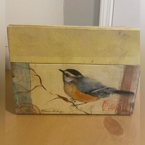 Lang Recipe Box 4x6 Bird-Themed Decorative Recipe Box
